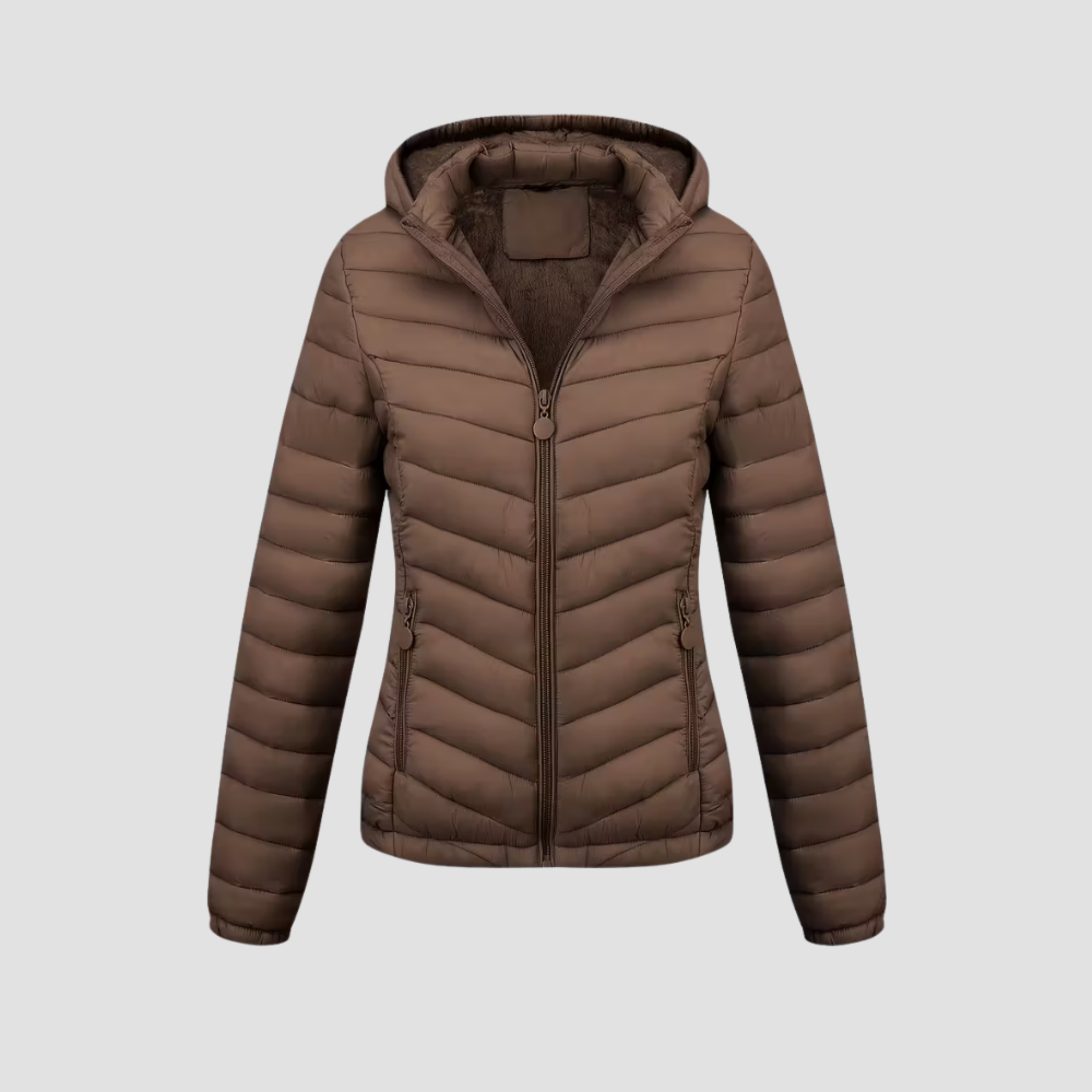 Women’s Lightweight Winter Jacket | Warm Modern Fit, Hooded Quilted Coat