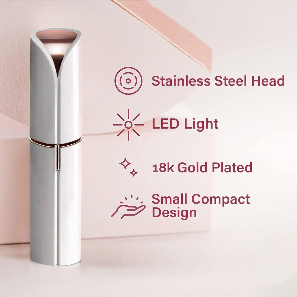 Facial Hair Remover – Gentle Precision Tool with Smooth-Glide Head & Compact Design