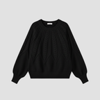 Cable Knit Relaxed Fit Sweater | Cozy Modern Everyday Crewneck Style