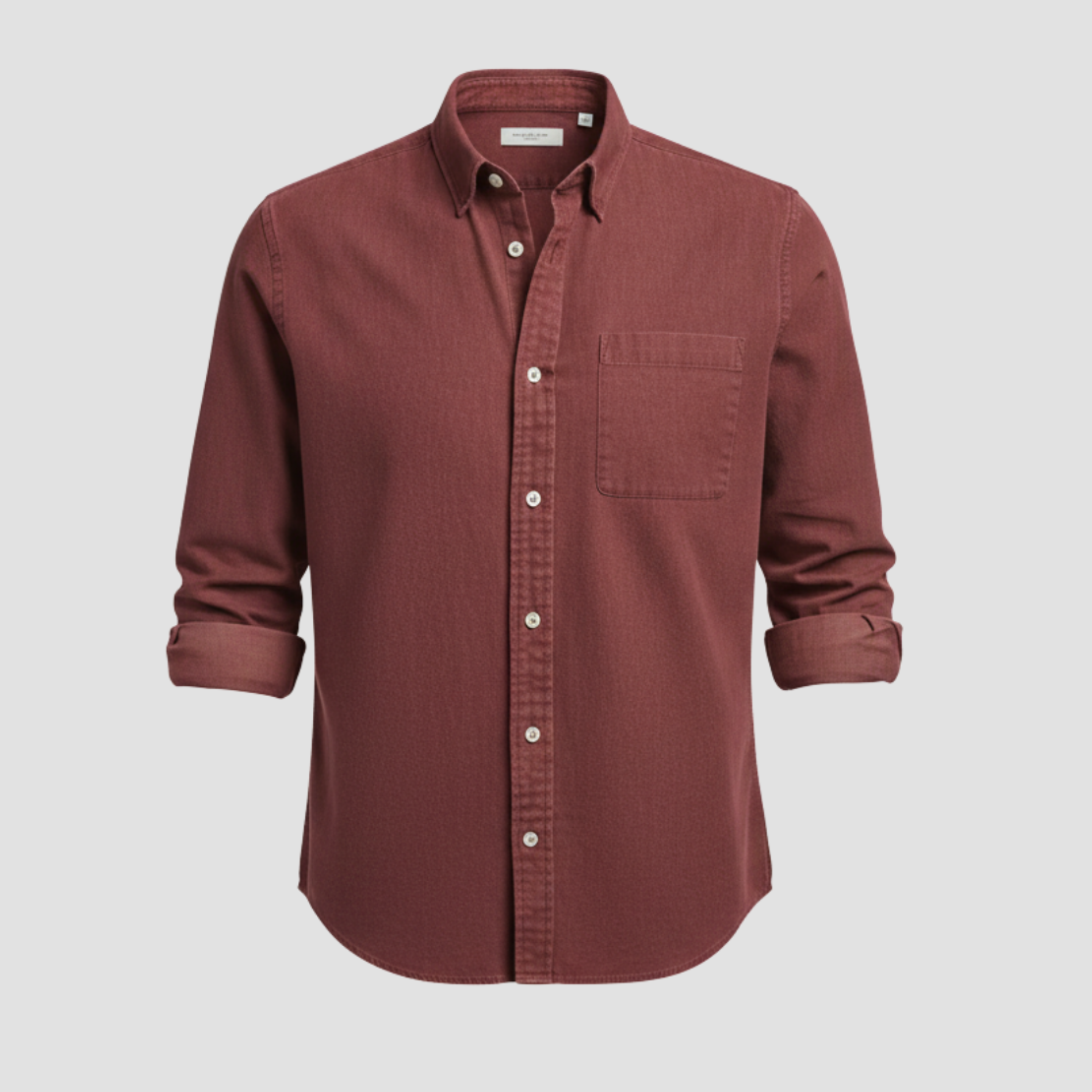 Men’s Brushed Cotton Shirt | Timeless Comfort, Button-Down Style