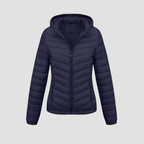 Women’s Lightweight Winter Jacket | Warm Modern Fit, Hooded Quilted Coat