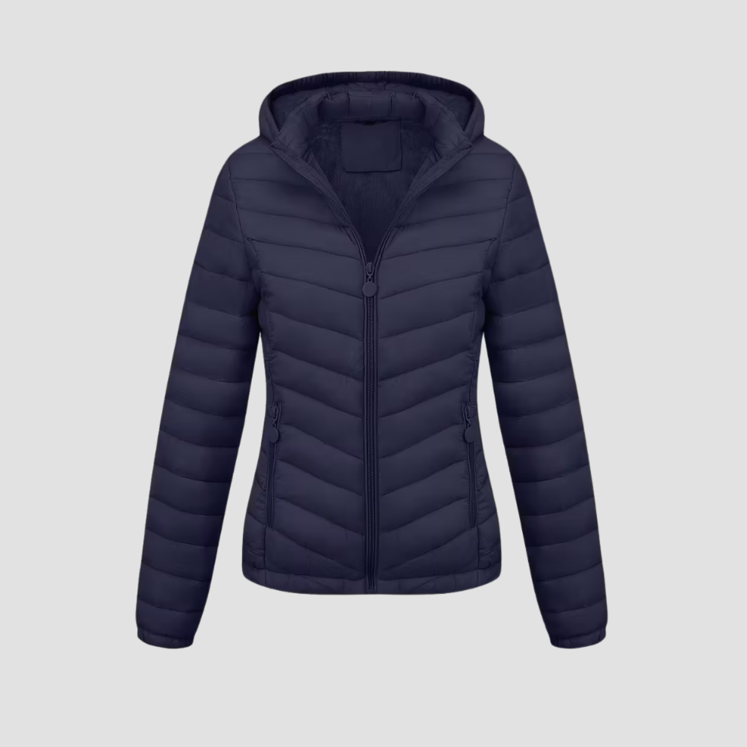 Women’s Lightweight Winter Jacket | Warm Modern Fit, Hooded Quilted Coat