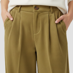 Women’s High-Waisted Corduroy Pants | Wide-Leg Sophisticated Style Everyday