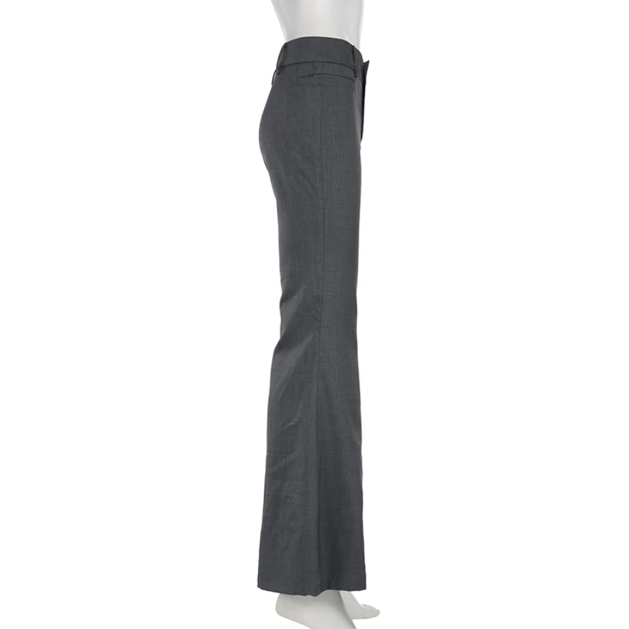 Women’s High-Waist Flared Trousers | Tailored Fit, Wide Leg & Elegant Everyday Style