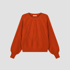 Cable Knit Relaxed Fit Sweater | Cozy Modern Everyday Crewneck Style