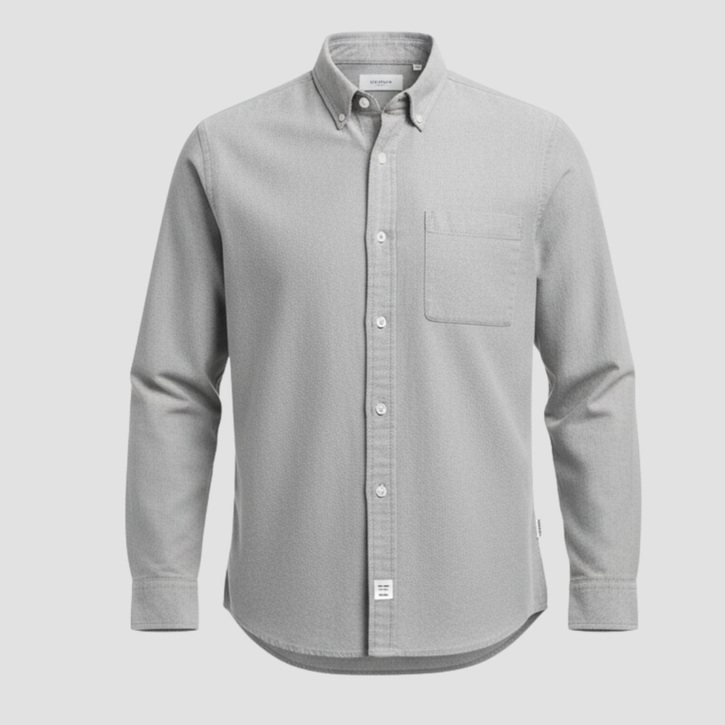 Men’s Brushed Cotton Shirt | Timeless Comfort, Button-Down Style