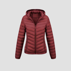 Women’s Lightweight Winter Jacket | Warm Modern Fit, Hooded Quilted Coat
