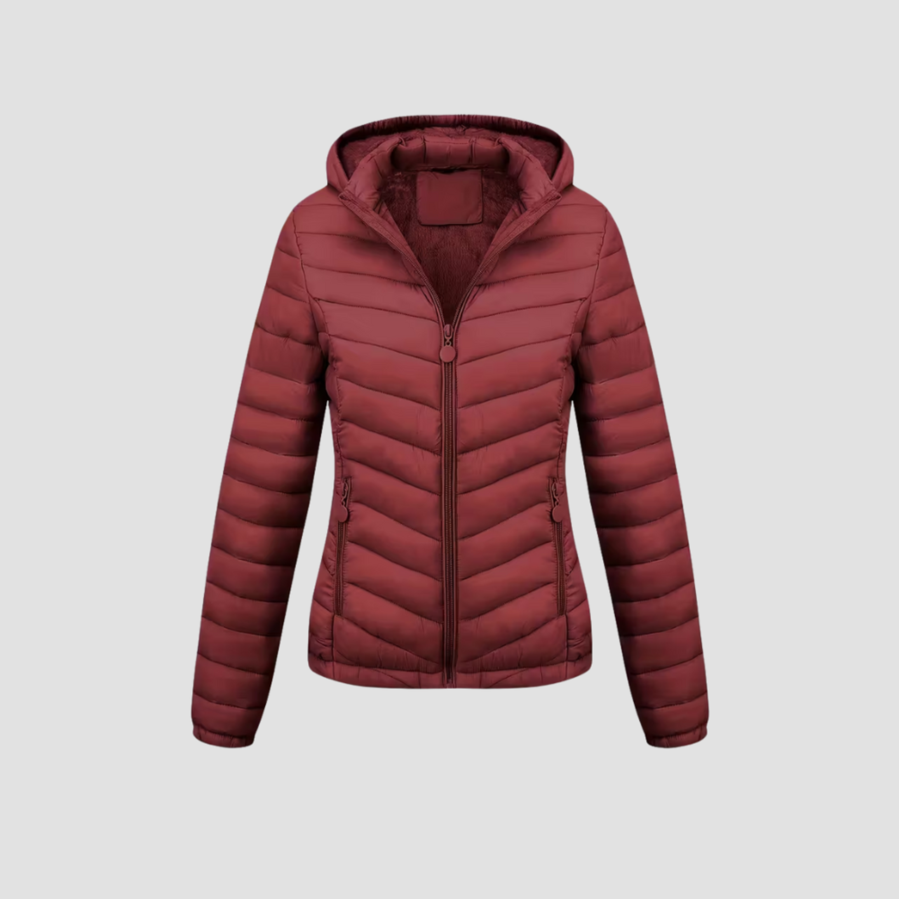 Women’s Lightweight Winter Jacket | Warm Modern Fit, Hooded Quilted Coat
