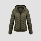 Women’s Lightweight Winter Jacket | Warm Modern Fit, Hooded Quilted Coat