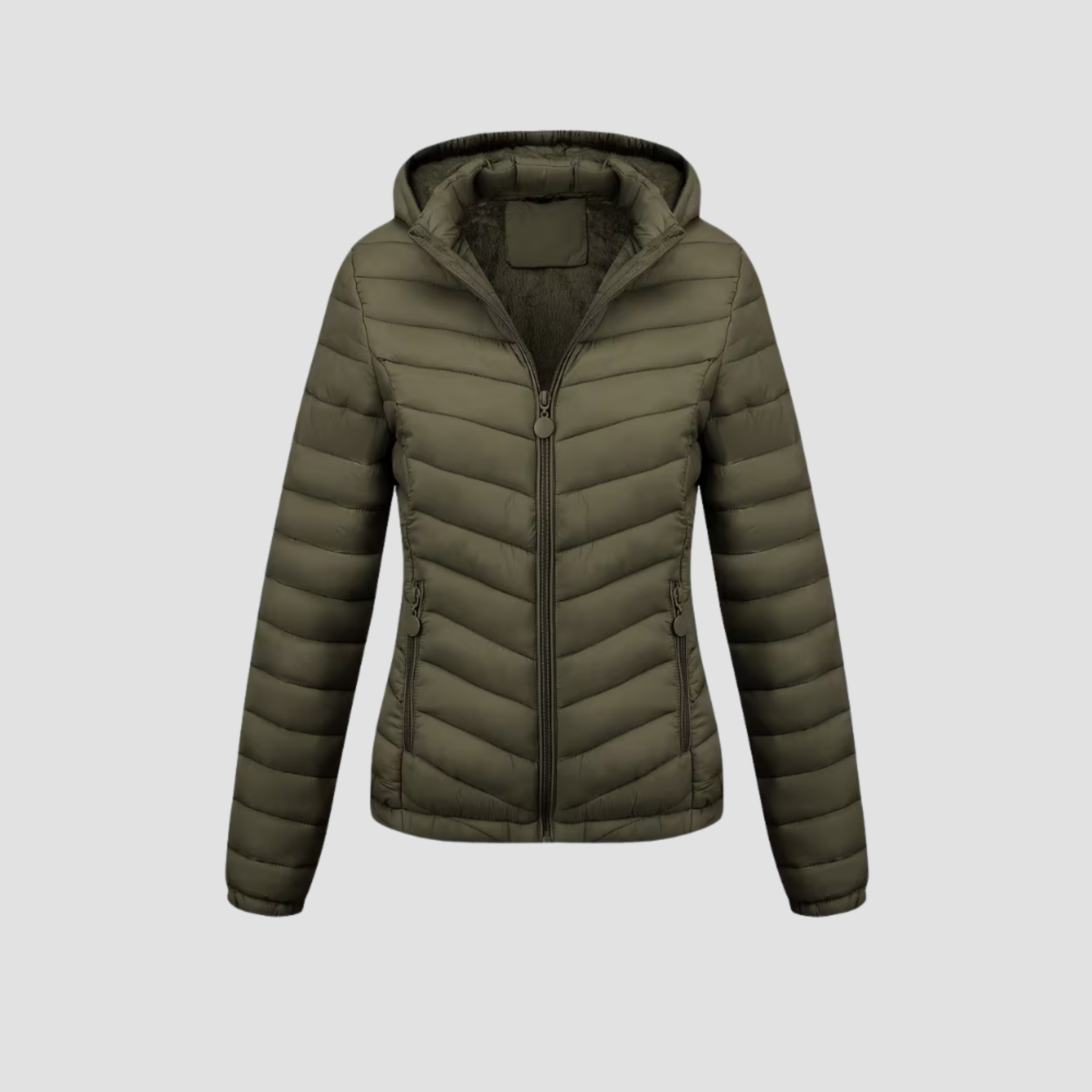 Women’s Lightweight Winter Jacket | Warm Modern Fit, Hooded Quilted Coat
