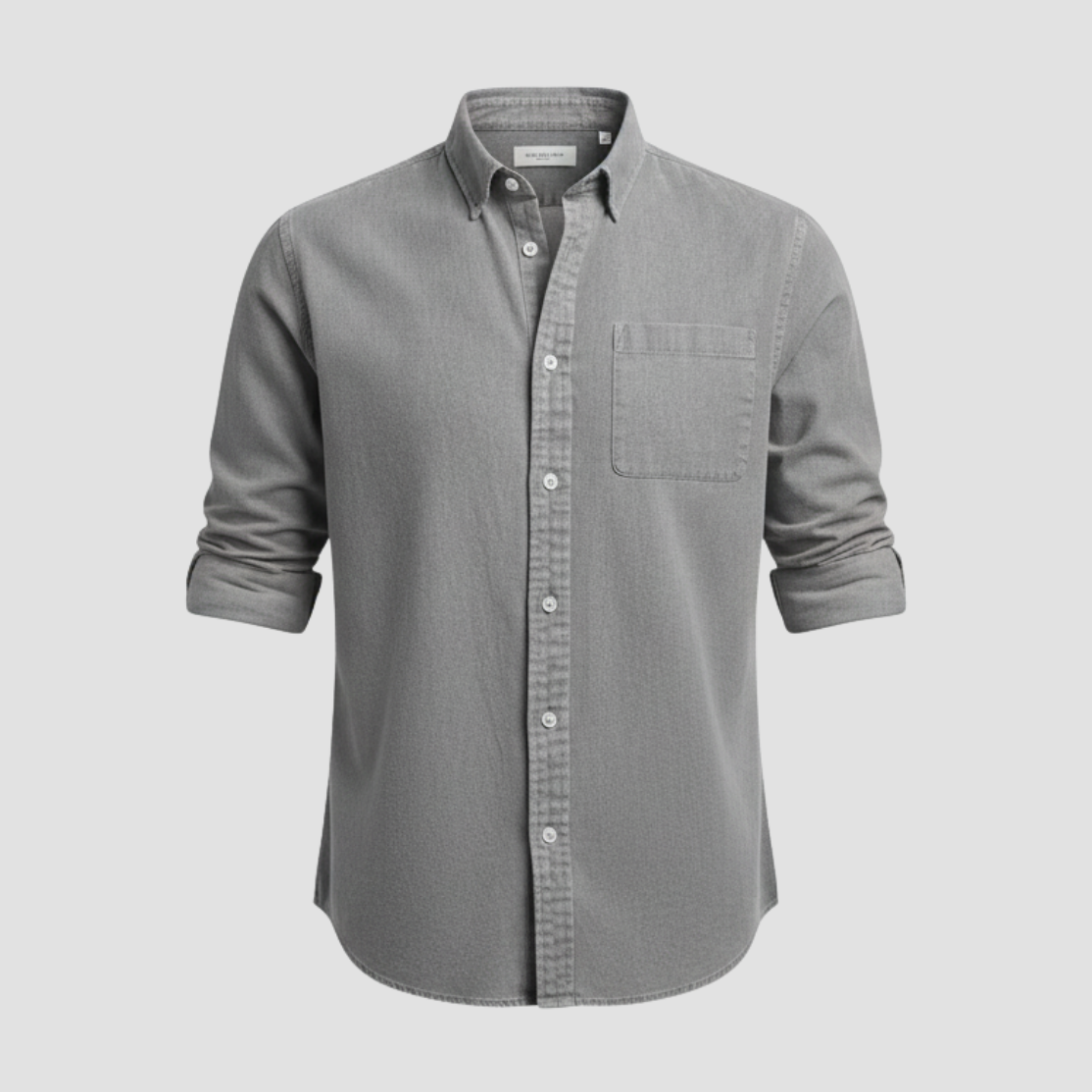 Men’s Brushed Cotton Shirt | Timeless Comfort, Button-Down Style
