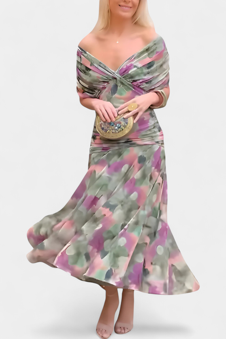 Alondra | Floral Pleated Maxi Dress 9