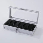 Aluminium Watch Box for Men – 12 Grid Slots, Suede Interior Watch Display Case 7