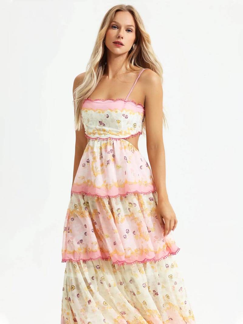 Amanda | Women's Elegant Tiered Summer Dress 0
