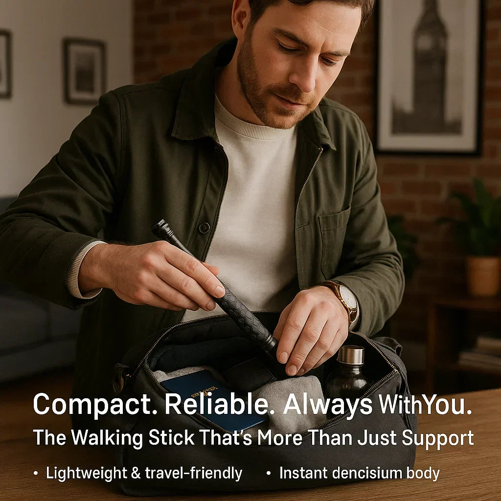 Automatic Self-Defense Walking Stick With Anti-Slip Grip 3