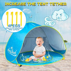 Baby Beach Tent — Pop-Up UV50+ Sun Shelter with Pool & Carry Bag 4