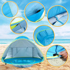 Baby Beach Tent — Pop-Up UV50+ Sun Shelter with Pool & Carry Bag 5