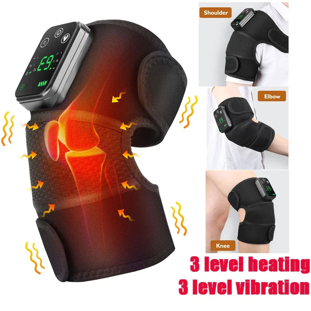 Beheizte Schulterstütze mit Vibration, LED-Anzeige, wiederaufladbar, für Schultern und Gelenke 14