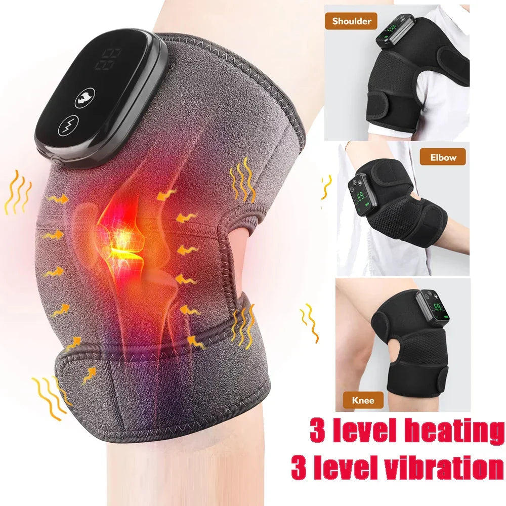 Beheizte Schulterstütze mit Vibration, LED-Anzeige, wiederaufladbar, für Schultern und Gelenke 8