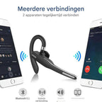 Bluetooth 5.1 Noise Cancelling Headset met dubbele microfoon voor mannen 5
