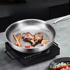 Titanium Frying Pan – Induction Ready with a Hammered Uncoated Surface