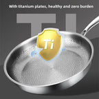 Titanium Frying Pan – Induction Ready with a Hammered Uncoated Surface
