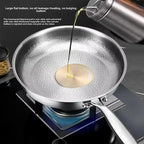 Titanium Frying Pan – Induction Ready with a Hammered Uncoated Surface