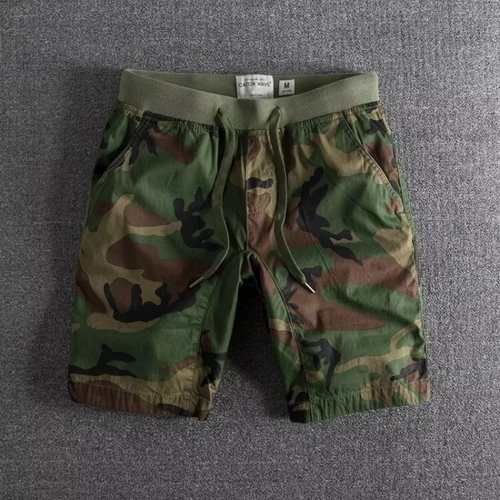 Camo Shorts – Stretch Performance Shorts with Breathable Fabric & Elastic Waist 0