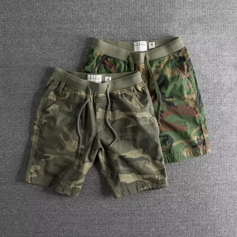 Camo Shorts – Stretch Performance Shorts with Breathable Fabric & Elastic Waist 3