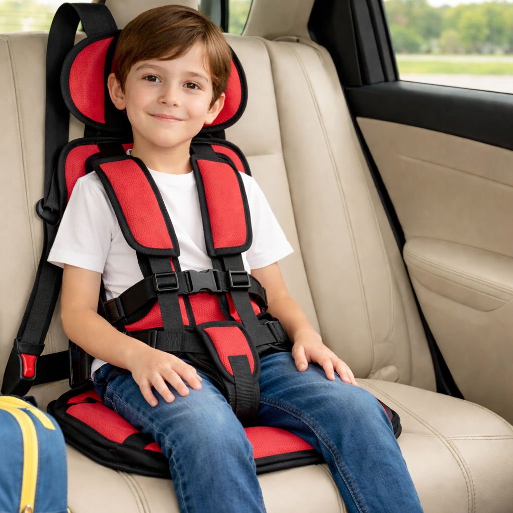 Car Seat Booster Portable Travel Safety Harness Kids 7