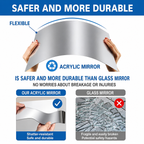 Mirror Sheet Self-Adhesive – Flexible PET Film You Cut to Size