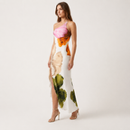 One-Shoulder Floral Maxi Dress | Sculpted Neckline, Flowing Fit & Statement Summer Print