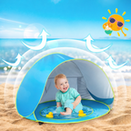 Baby Beach Tent – Pop-Up UPF 50+ Sun Shelter with Built-In Splash Pool and Carry Bag