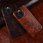 Crownline Leather iPhone Case In Genuine Cowhide Handmade 1