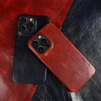Crownline Leather iPhone Case In Genuine Cowhide Handmade 7