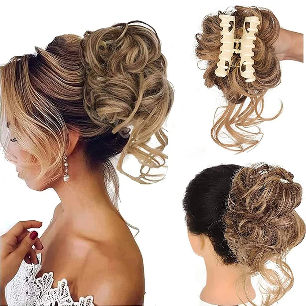 Curly Bun Hair Claw Clips Kalsten 2