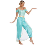 Dames Halloween Kostuum Jumpsuit | Pailletten Mouwloos 5