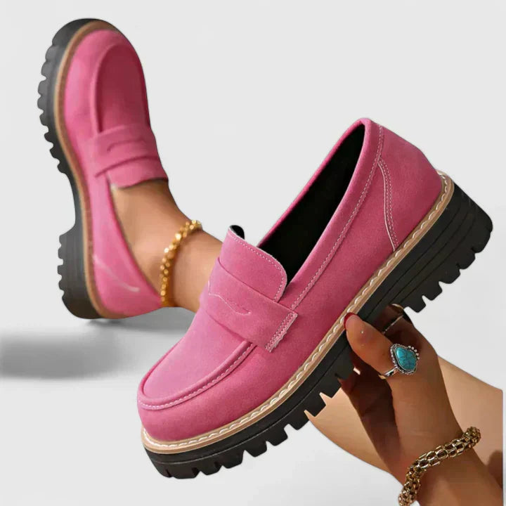 Darevia | Platform Loafers Women Slip-On Comfort Shoes 1