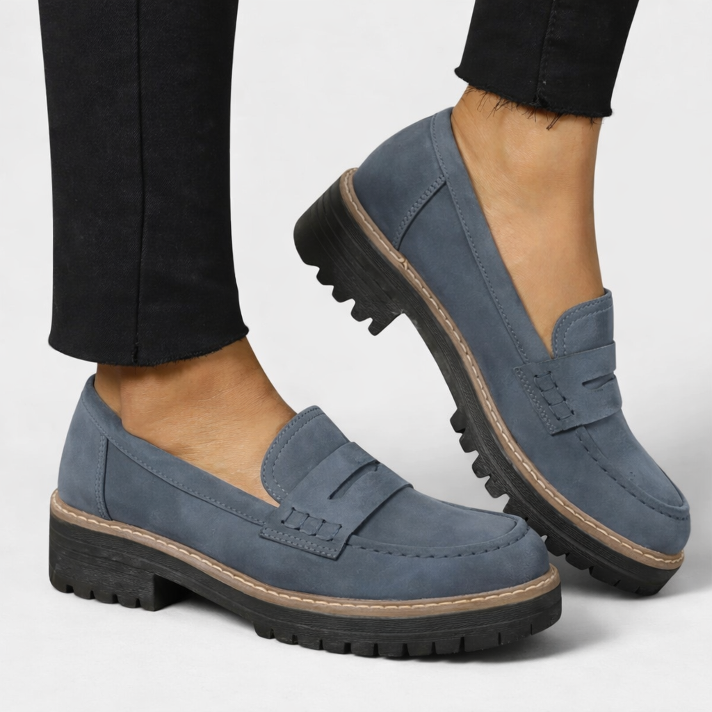 Darevia | Platform Loafers Women Slip-On Comfort Shoes 2