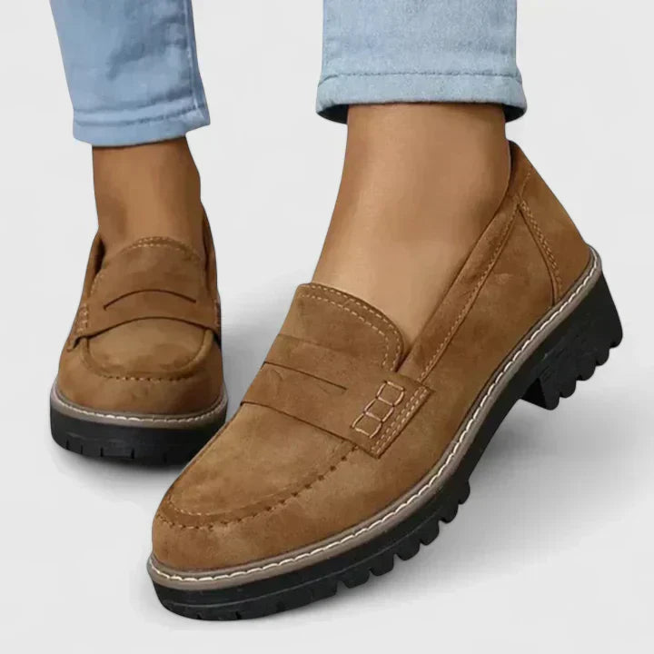 Darevia | Platform Loafers Women Slip-On Comfort Shoes 3