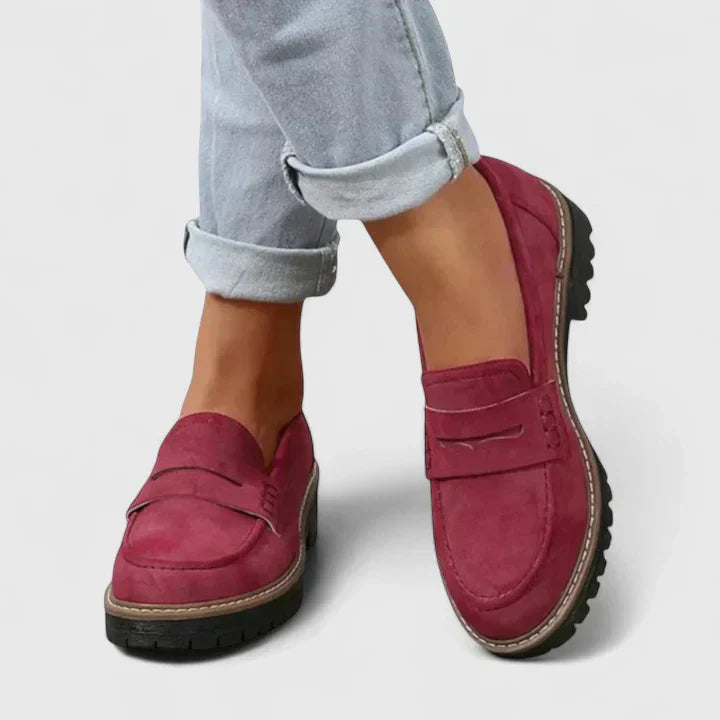 Darevia | Platform Loafers Women Slip-On Comfort Shoes 5