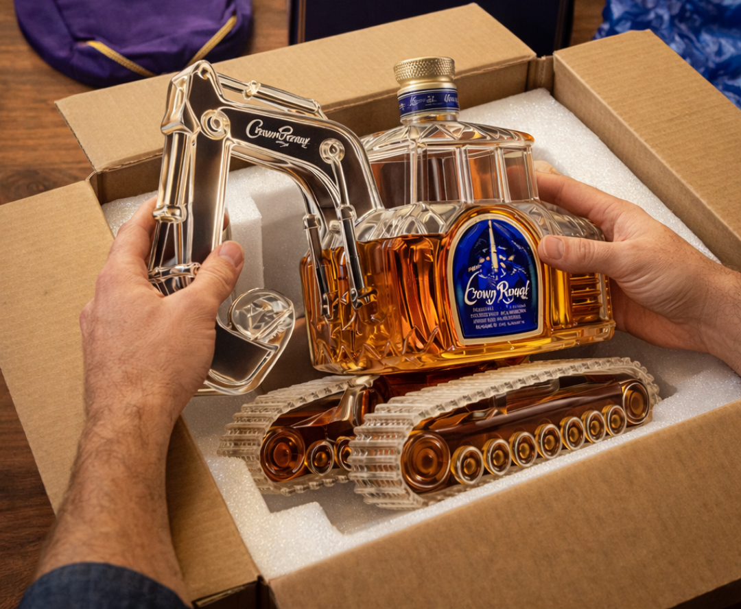 Digger Edition Whisky Bottle - 350 ml Industrial Design for Collectors 7