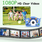 Dinosaur Kids Selfie Camera | 48MP 1080P HD Digital Camera with Games & Music, Ages 6+ 3