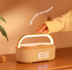 Wireless Charging Alarm Clock – Bluetooth Speaker with Night Light & Phone Stand
