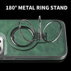 Elegant leren hoesje voor iPhone met magnetische standaard – stijlvolle bescherming 3