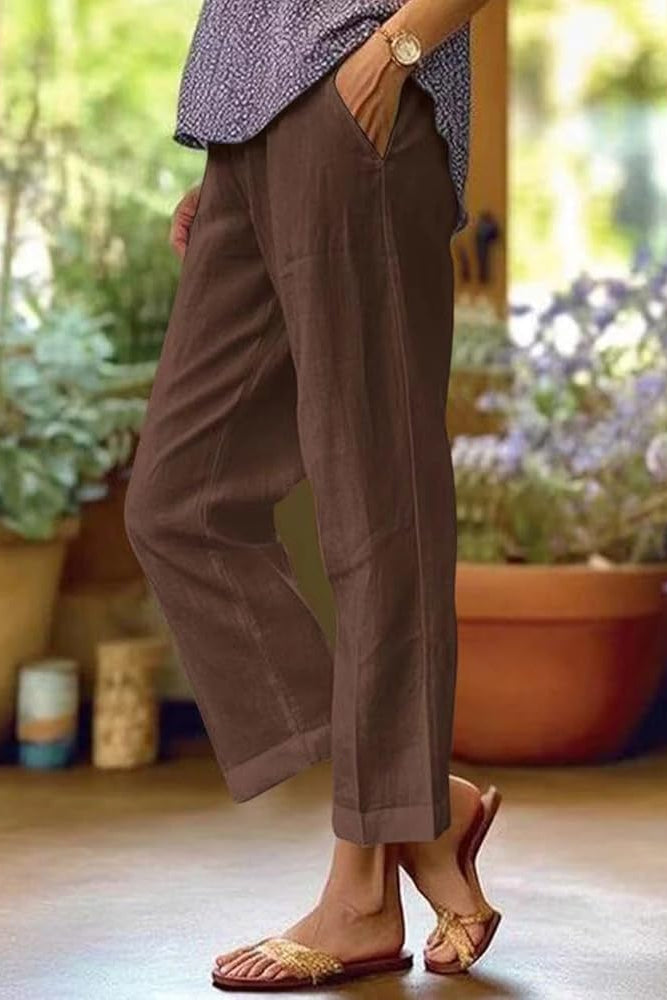 Elise | Linen Pants Women Summer Relaxed Casual 1