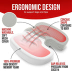 Ergonomisches Memory-Schaum-Bürokissen für besseren Sitzkomfort, 45x35 cm 2