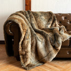 Faux Fur Blanket – Soft Plush Texture with Elegant Fox-Inspired Design & Cozy Warmth 0