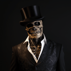 GRAVEFACE – Realistische skelettenmasker met hoed voor ultieme Halloween-kostuum 0