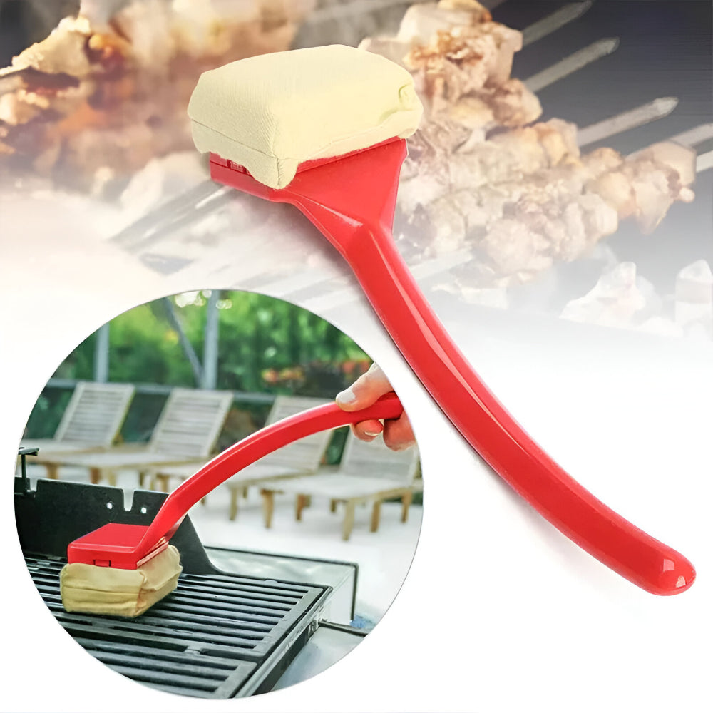 Grill Cleaning Brush Steam Scrubber Long Handle BBQ Tool 2